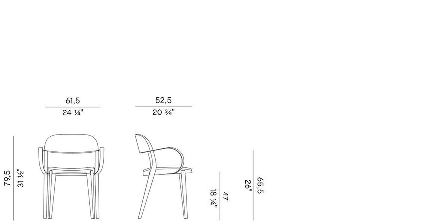 Дизайнерский стул Potocco Minima Cod. 949/PI - upholstered version