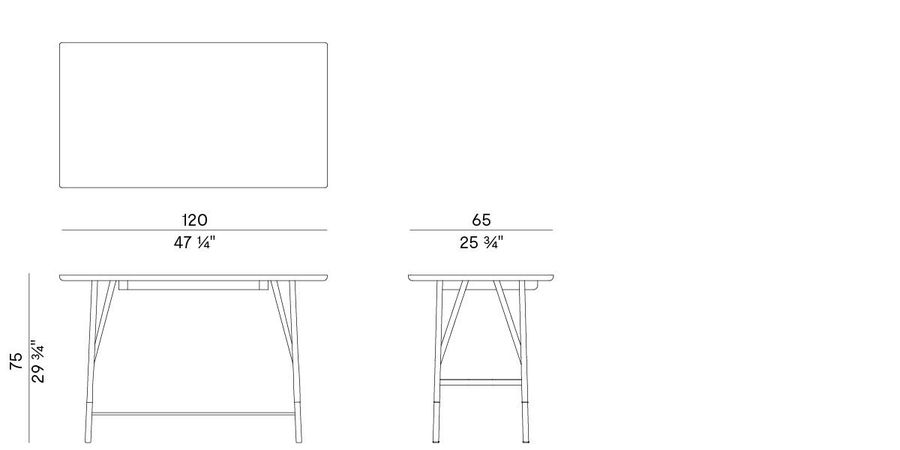 Письменный стол Potocco Wood_y Cod. 889\SCR