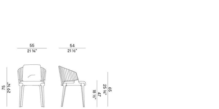 Дизайнерский стул для сада Potocco Velis 942/PAR-OUT