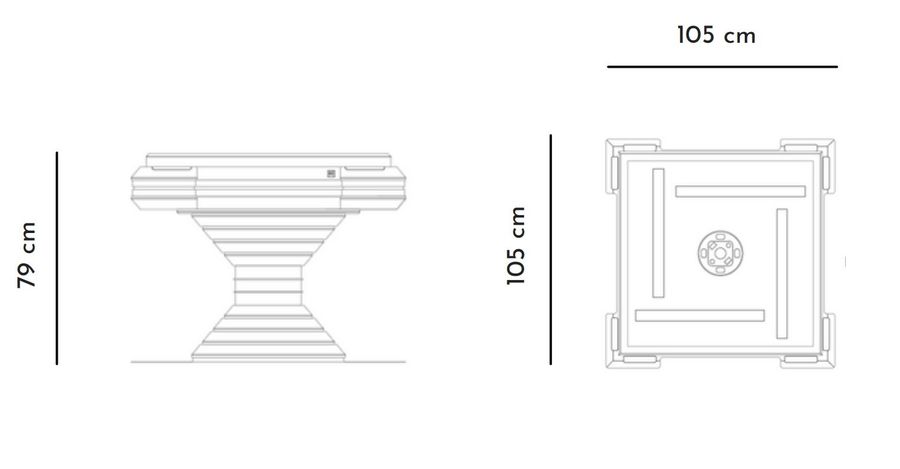 Стол для игры в маджонг Vismara Design Ming