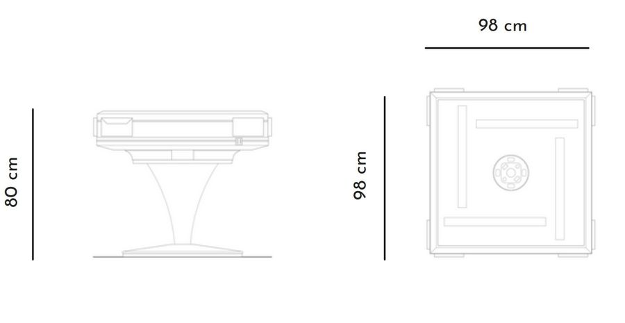 Шикарный стол для маджонга Vismara Design Posh