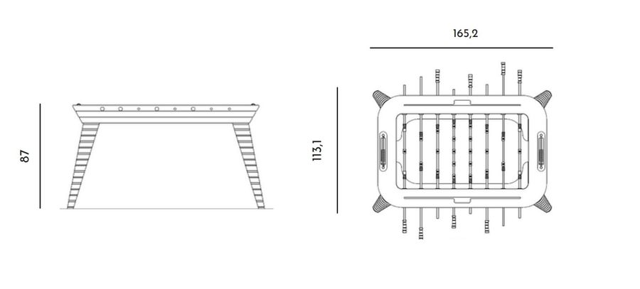 Настольный футбол Vismara Design Stadium