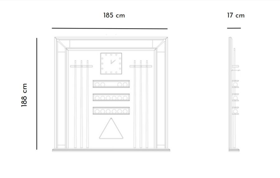 Роскошная подставка для киев Vismara Design Frame