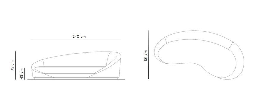 Современный диван Vismara Design Wavy