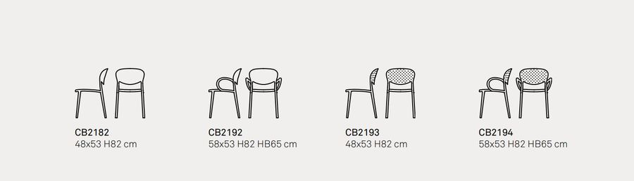 Садовый или домашний стул Connubia Abby CB2193