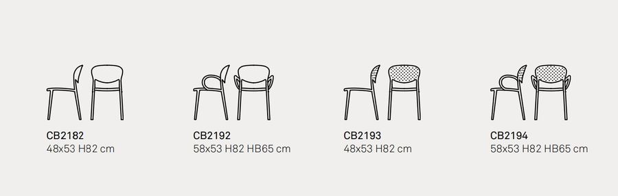 Уютный стул Connubia Abby CB2182