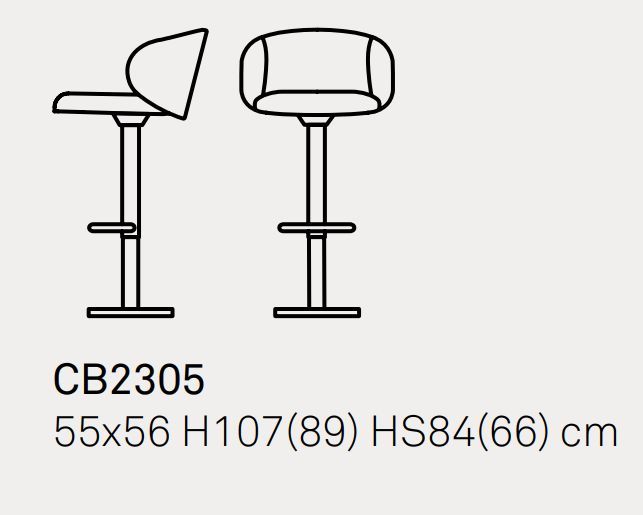 Барный стул Connubia Tuka CB2305