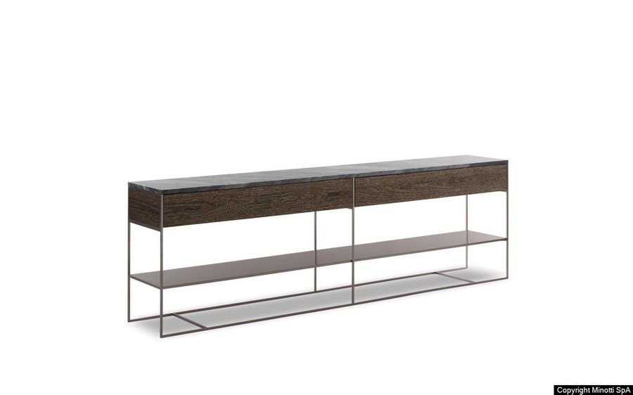 Современная консоль Minotti Calder "Bronze" console