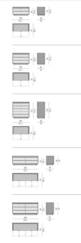 Роскошный комод Minotti Darren "Night Storage Units"