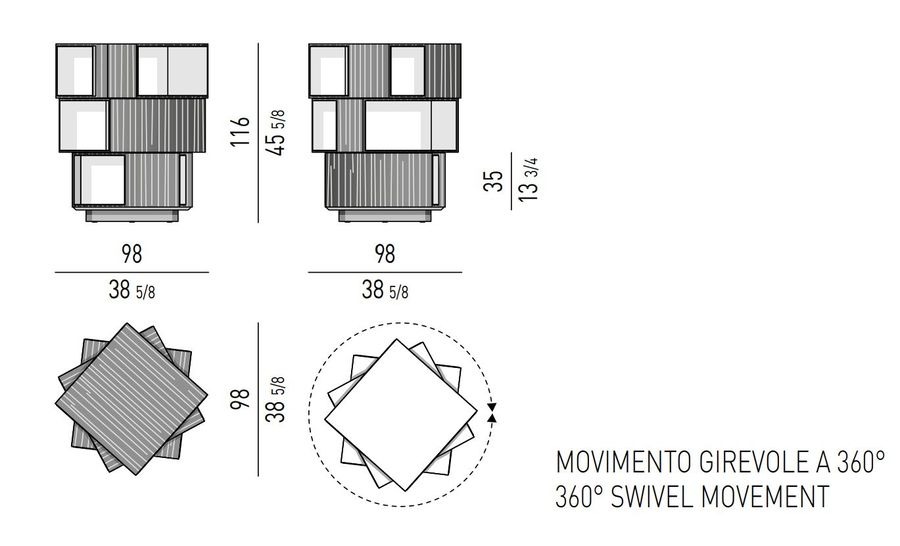 Книжный шкаф Minotti Page