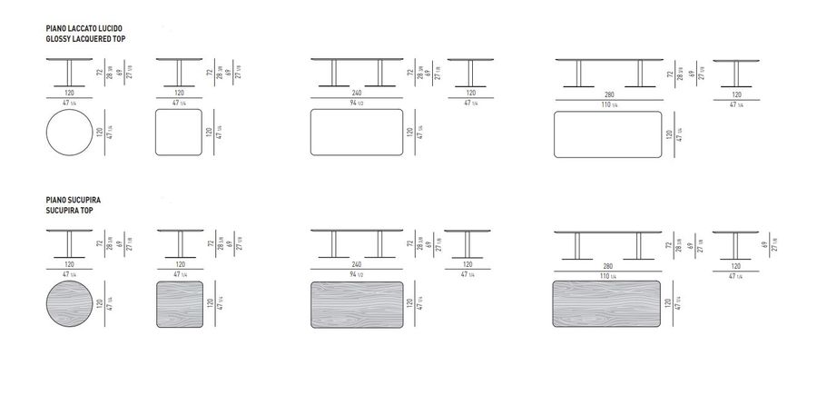 Модный стол Minotti Bellagio "Dining" Pewter