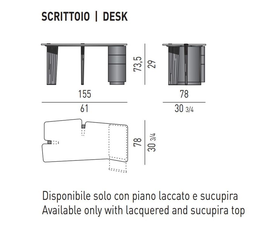 Рабочий стол Minotti Jacob "Writing Desk"