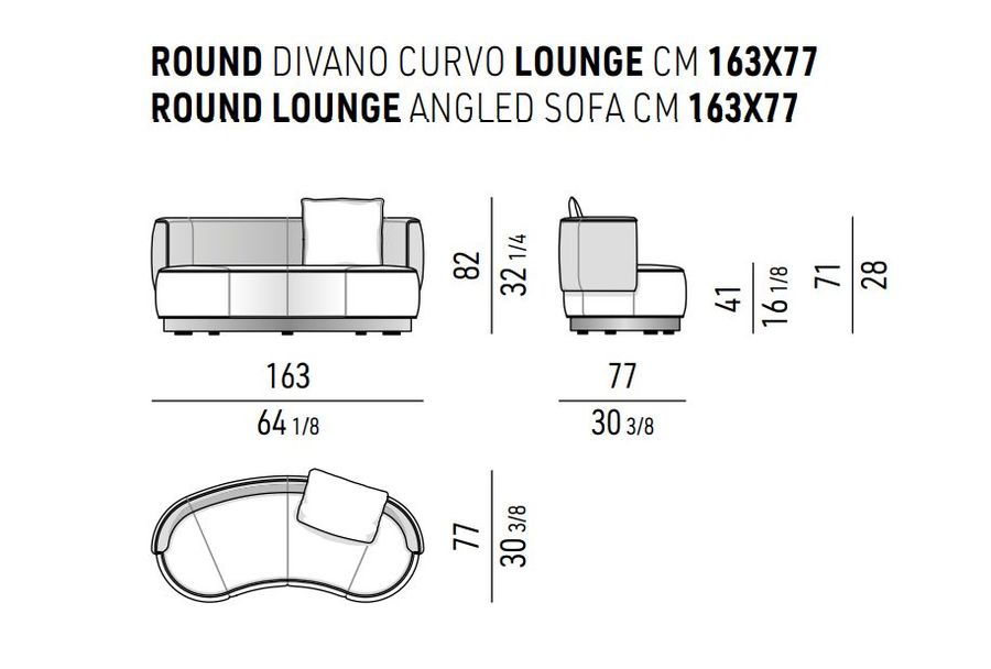 Полукруглый диван Minotti Yves Round