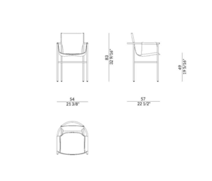 Стул с подлокотниками для сада Paolo Castelli U Outdoor Chair