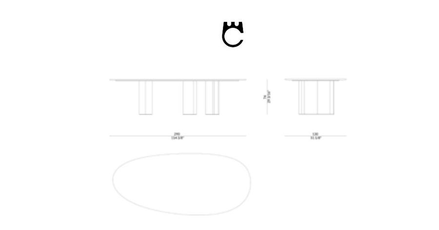 Обеденный стол Paolo Castelli Nucleo Table