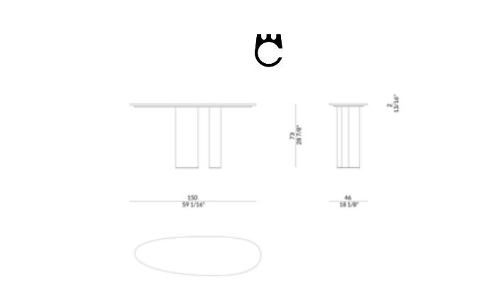 Дизайнерская консоль Paolo Castelli Nucleo Console