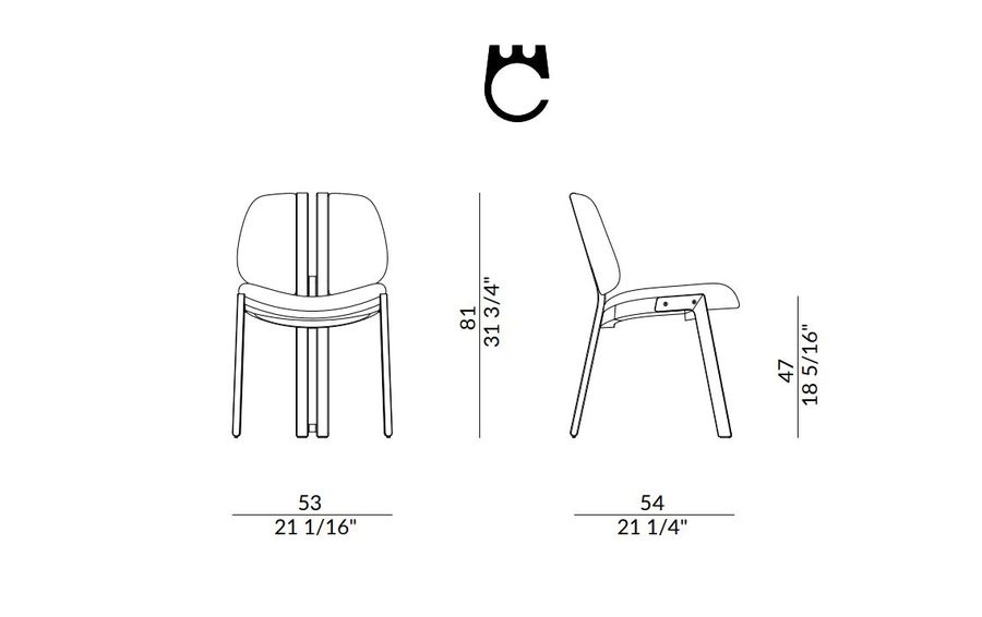 Шикарный стул Paolo Castelli Giano Chair