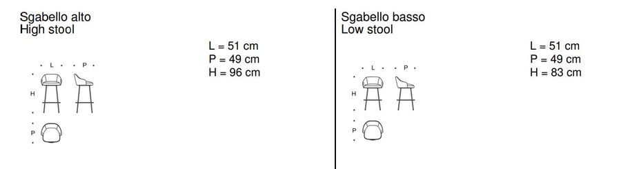 Барный стул Saba Isabelle Stool