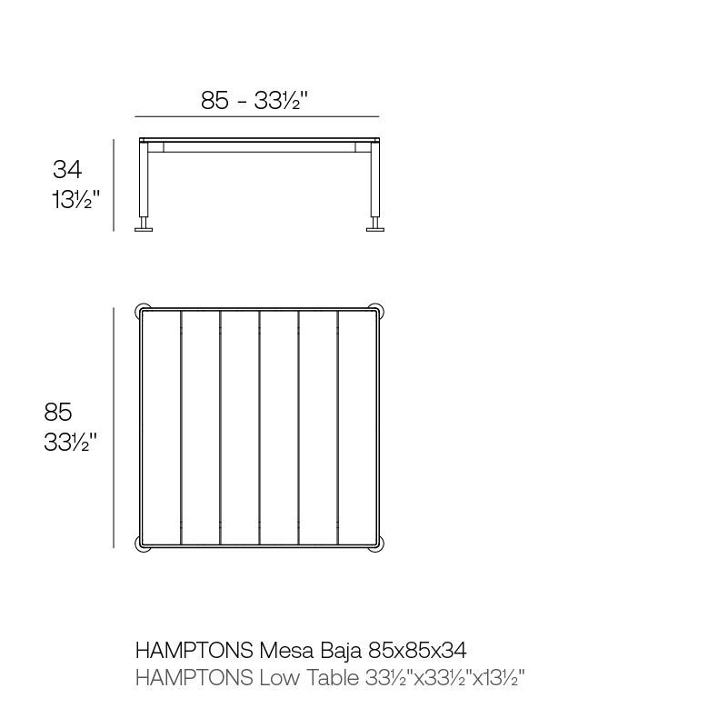 Дизайнерский столик Vondom Hamptons Low Tables