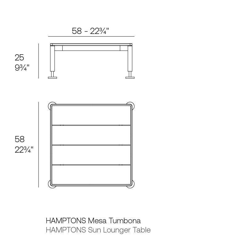 Дизайнерский столик Vondom Hamptons Low Tables