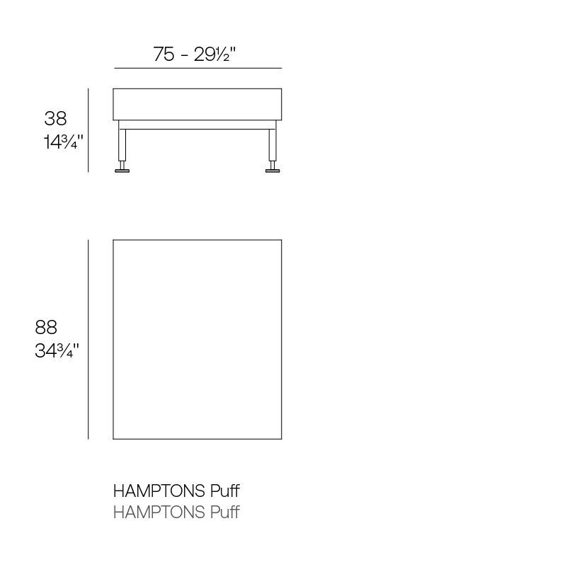 Модульный диван Vondom Hamptons Sofa Modular