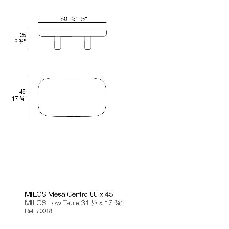 Современный столик Vondom Milos Coffee Table