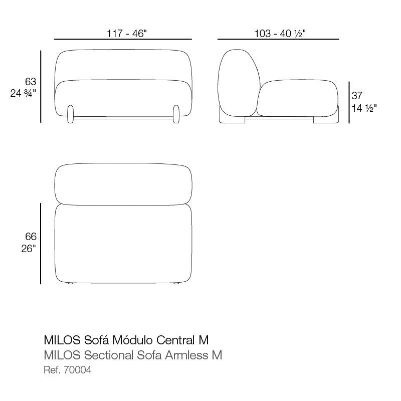 Модульный диван для улицы Vondom Milos Modular Sofa