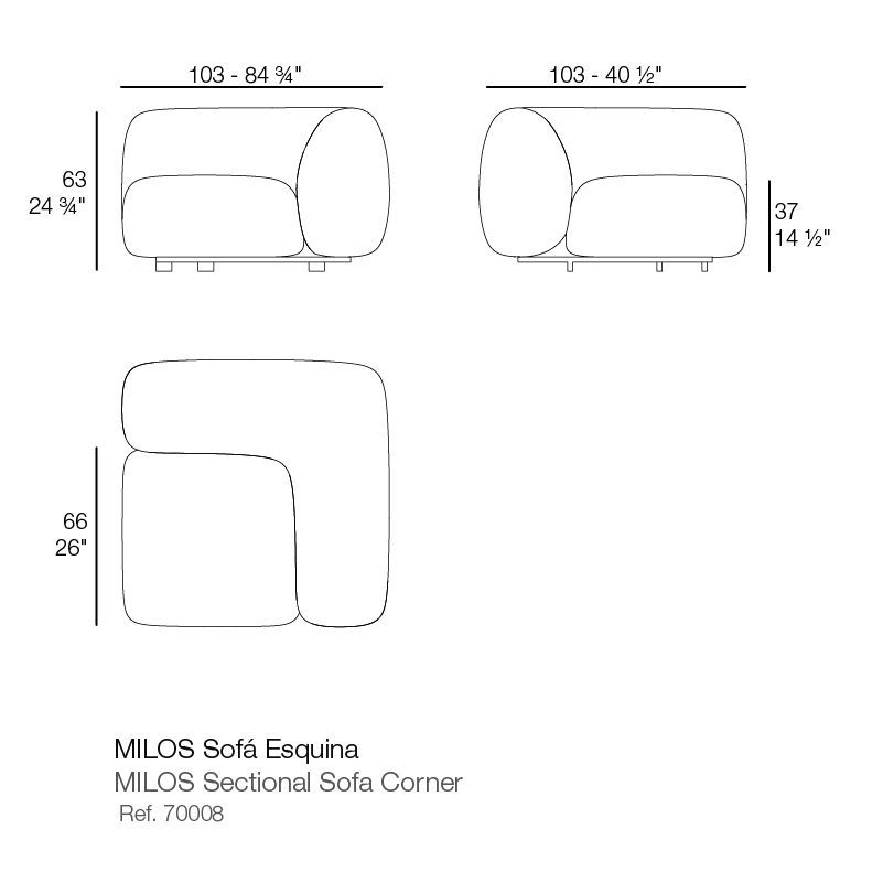 Модульный диван для улицы Vondom Milos Modular Sofa