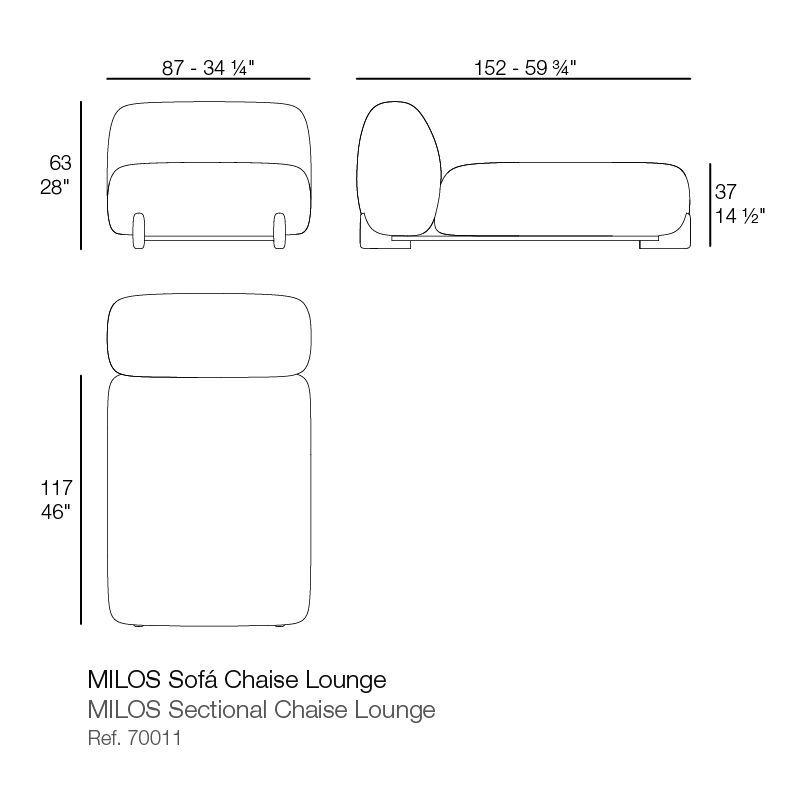 Модульный диван для улицы Vondom Milos Modular Sofa