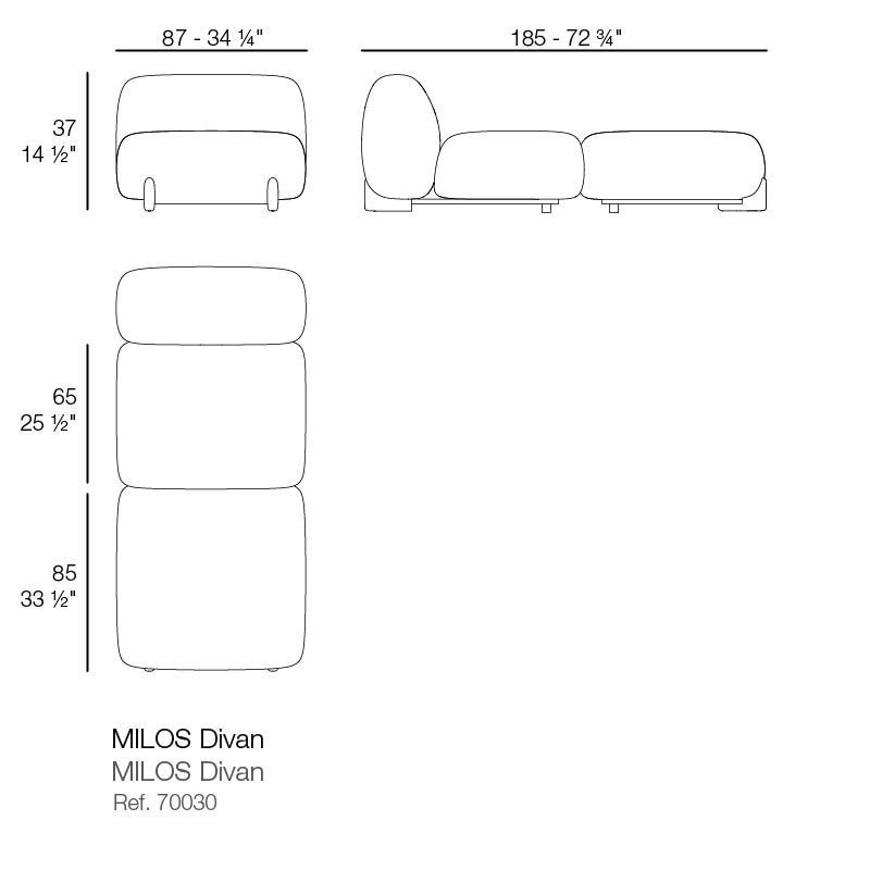 Модульный диван для улицы Vondom Milos Modular Sofa