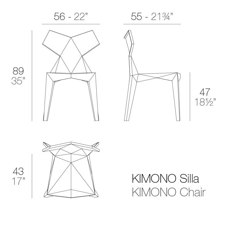 Обеденный стул для дома и сада Vondom Kimono Chair