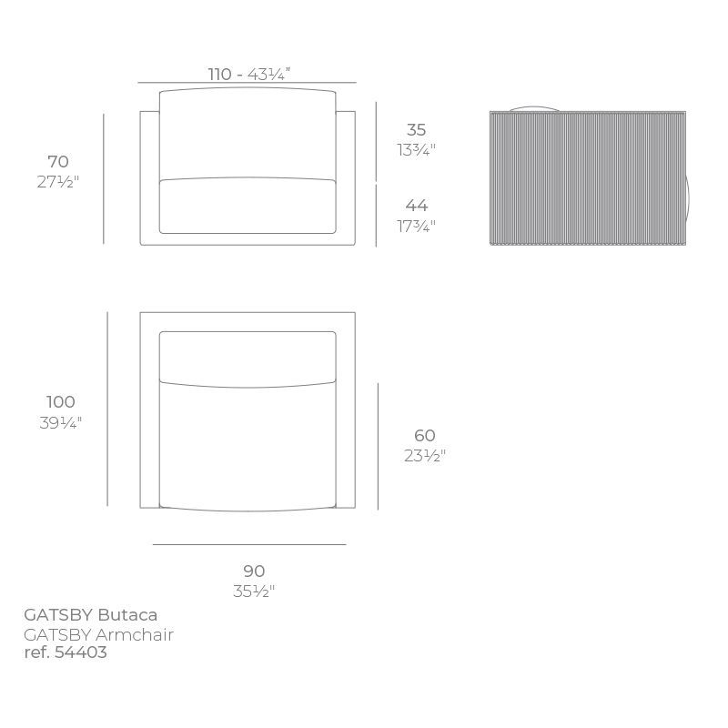 Дизайнерское кресло Vondom Gatsby Lounge Chair 54403