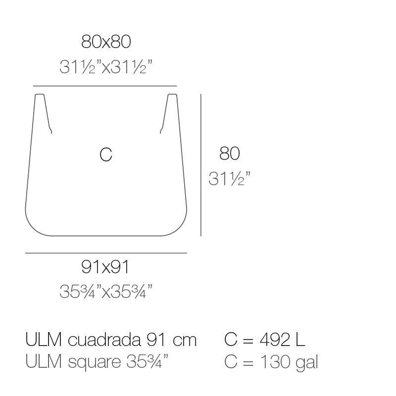 Цветочный горшок Vondom Ulm Maceteros