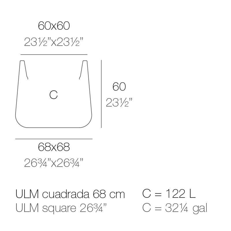 Цветочный горшок Vondom Ulm Maceteros