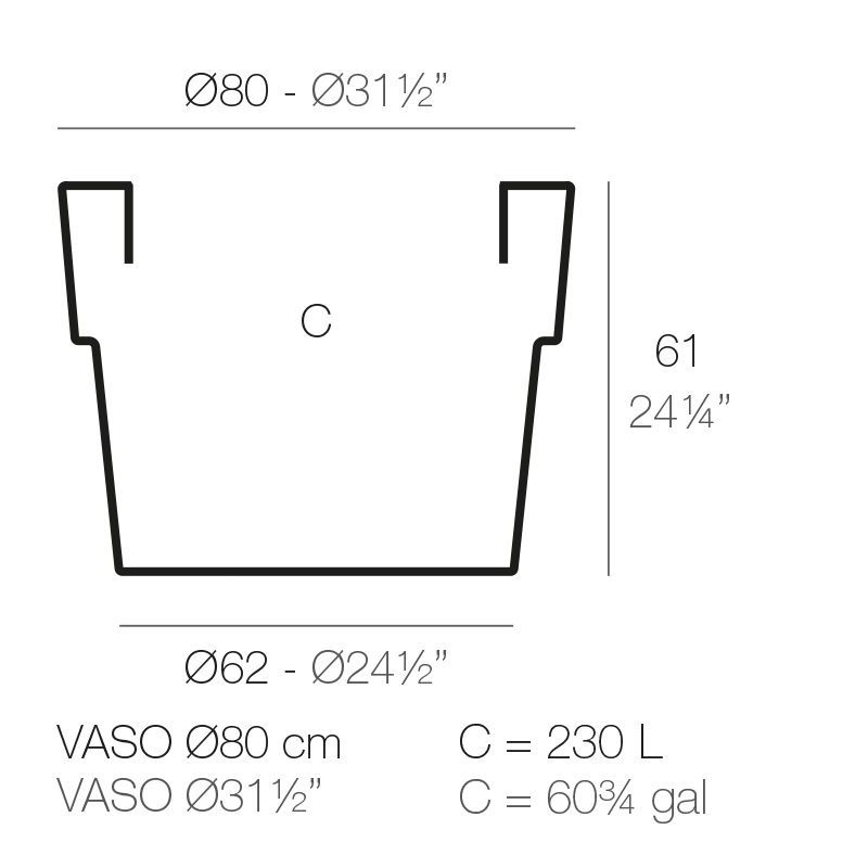 Цветочный горшок Vondom Vaso