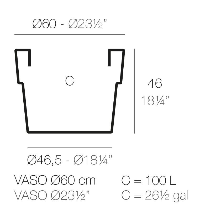 Цветочный горшок Vondom Vaso