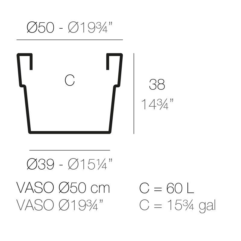 Цветочный горшок Vondom Vaso