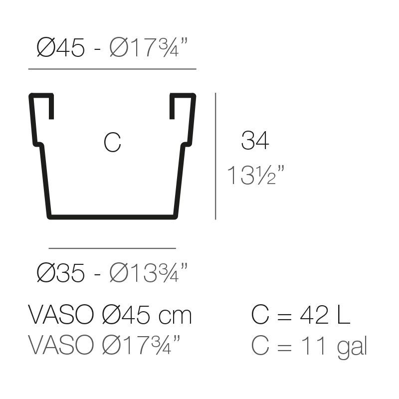 Цветочный горшок Vondom Vaso