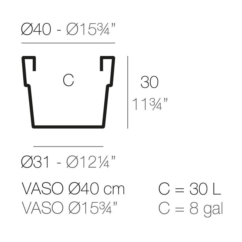 Цветочный горшок Vondom Vaso