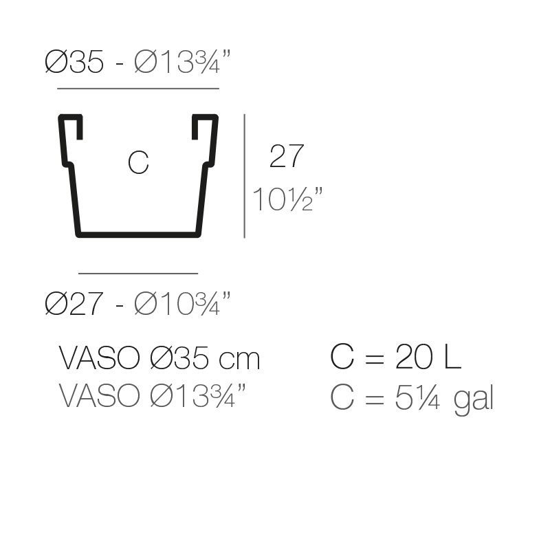 Цветочный горшок Vondom Vaso