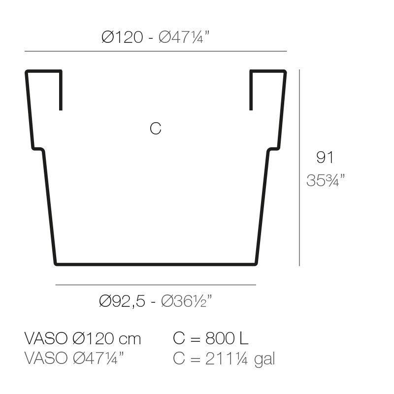 Цветочный горшок Vondom Vaso