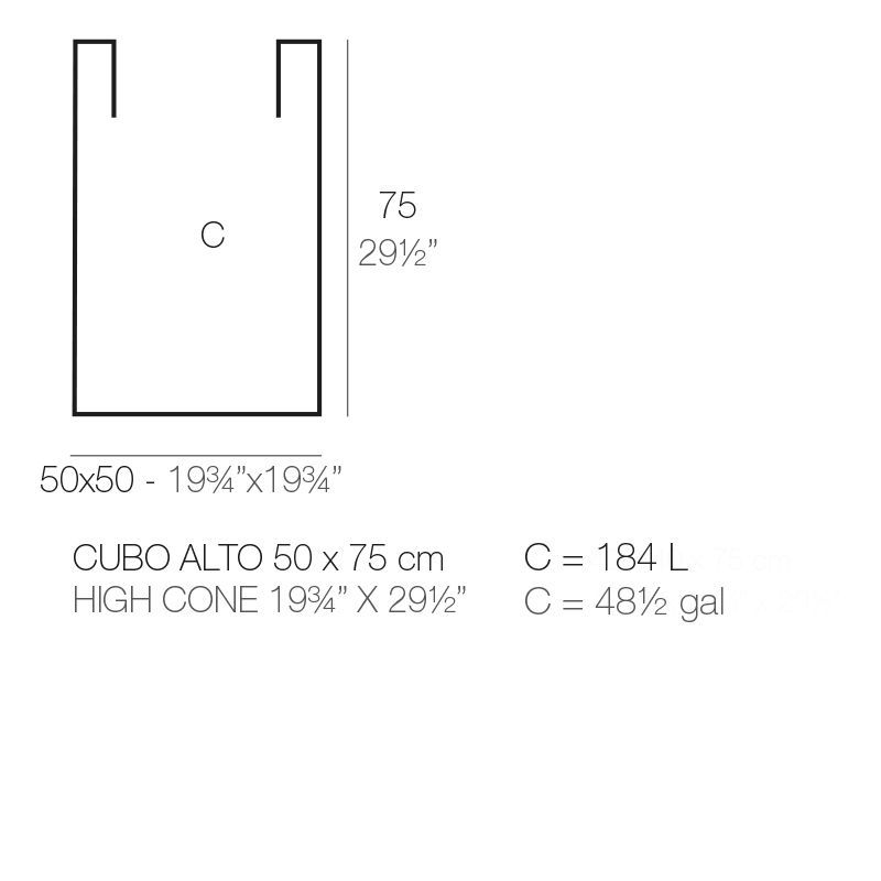 Модный горшок Vondom Cubo