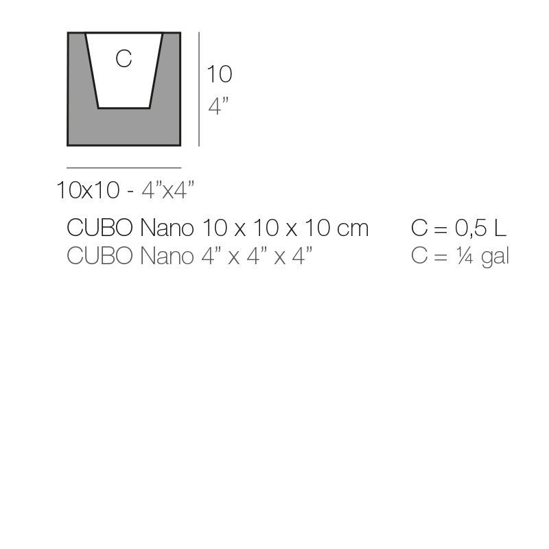 Модный горшок Vondom Cubo