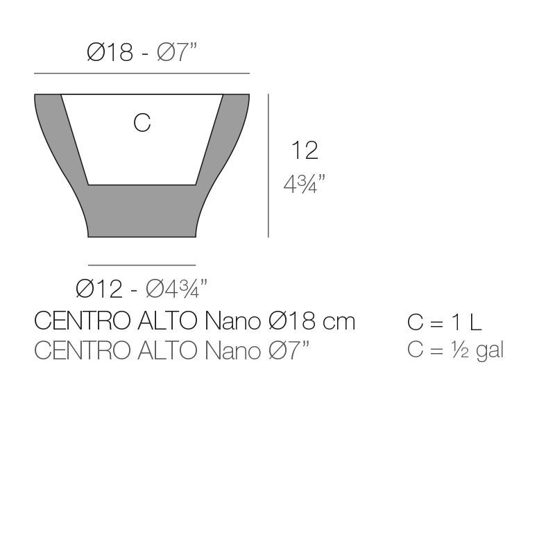 Шикарный цветочный горшок Vondom Centro Alto