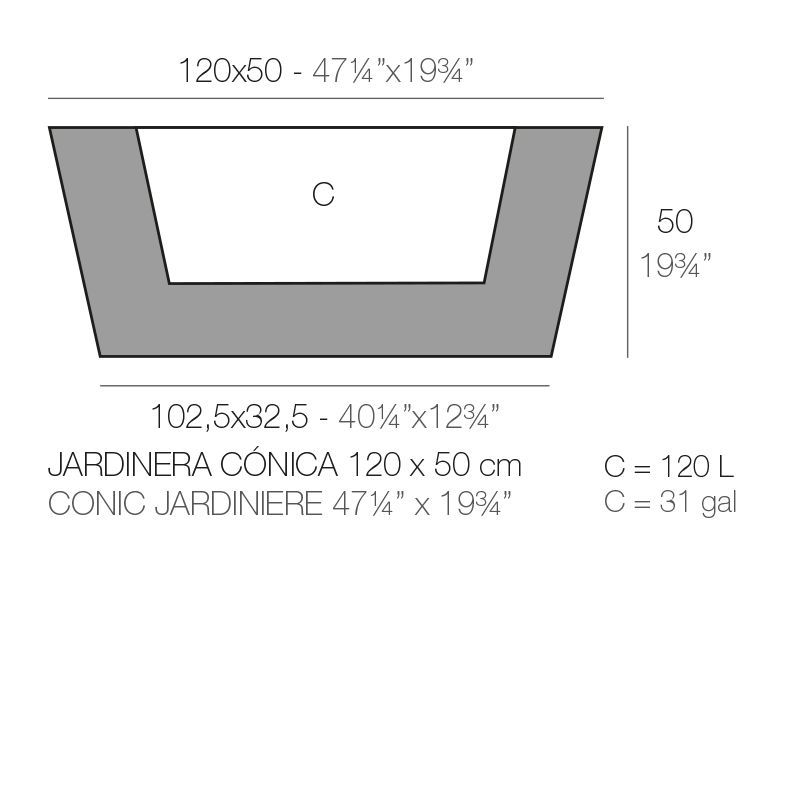 Шикарный цветочный горшок Vondom Jardiniere Simple