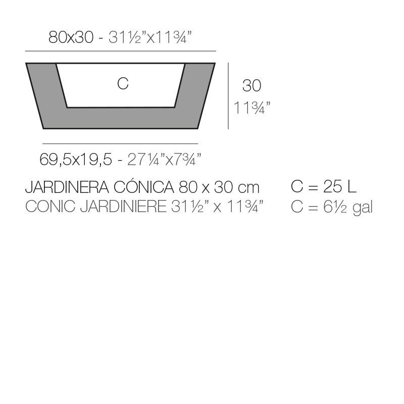 Шикарный цветочный горшок Vondom Jardiniere Simple