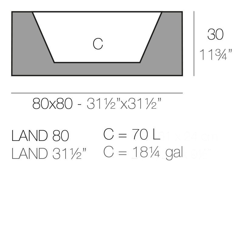 Цветочный горшок Vondom Land