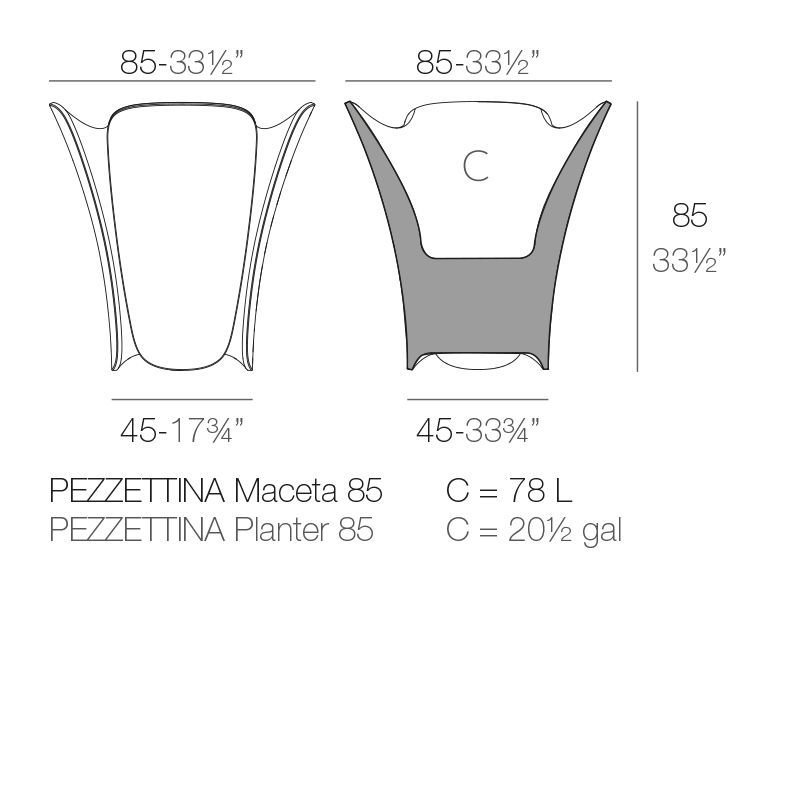 Дизайнерский горшок Vondom Pezzettina Maceteros