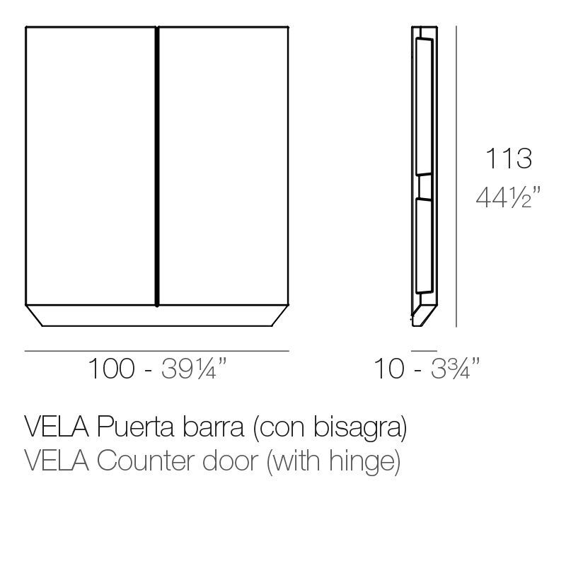 Дизайнерский бар Vondom Vela Counter Bar