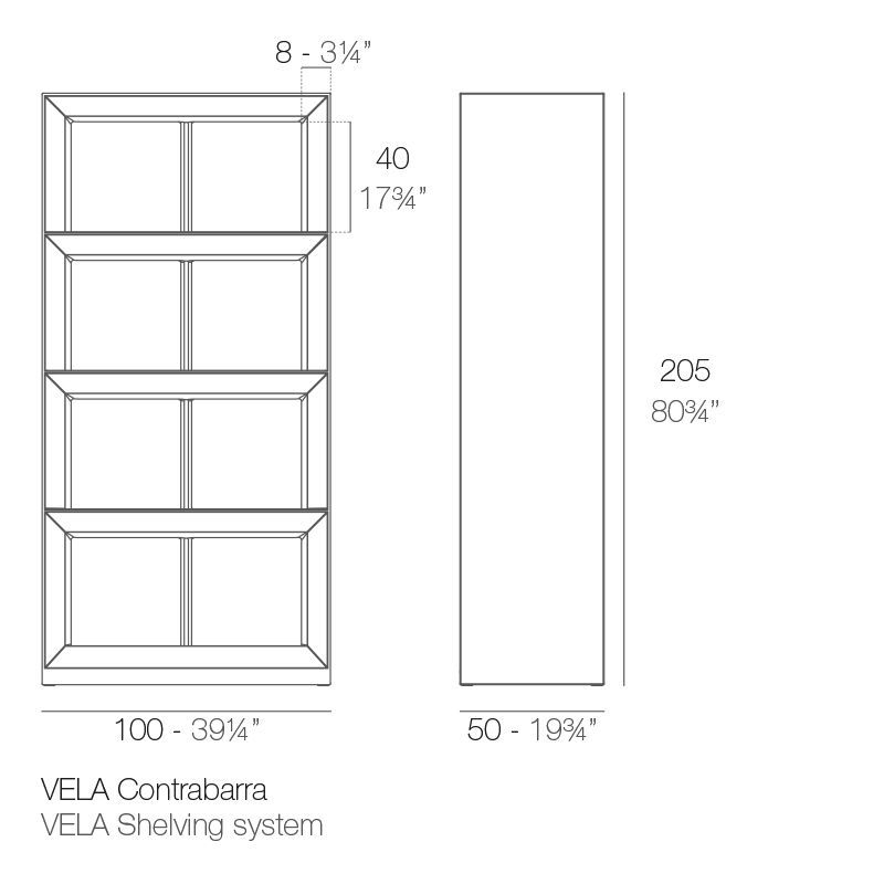 Открытый бар Vondom Vela Shelving System